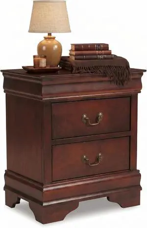 Signature Design by Ashley Alisdair 2 Drawer Nightstand, Reddish Brown Signature Design by Ashley Alisdair 2 Drawer Nightstand, Reddish Brown