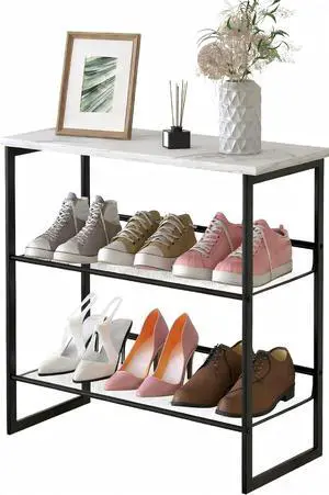 Garden 4 you Shoe Rack for Entryway Closet, Metal Mesh Shoe Organizer Garden 4 you Shoe Rack for Entryway Closet, Metal Mesh Shoe Organizer