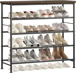 SUOERNUO 5 Tier Shoe Rack Organizer for Closet Shoe Storage for Entryway SUOERNUO 5 Tier Shoe Rack Organizer for Closet Shoe Storage for Entryway