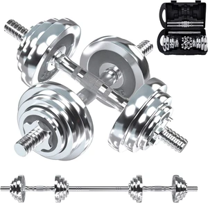 VIVITORY Fitness Dumbbells Set, Chromed Weights, Hardcover Gift Box VIVITORY Fitness Dumbbells Set, Chromed Weights, Hardcover Gift Box
