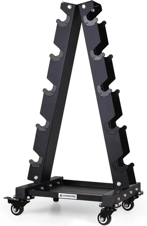 LIONSCOOL Dumbbell Rack Stand Only, A-Frame Rolling Weight Storage and Tray LIONSCOOL Dumbbell Rack Stand Only, A-Frame Rolling Weight Storage and Tray