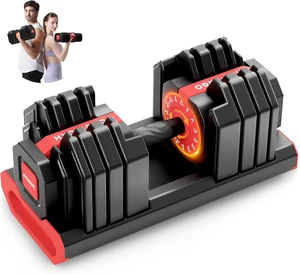 HXD-ERGO 15 in 1 Adjustable Dumbbell, 55/110 LBS Quick Change Weights HXD-ERGO 15 in 1 Adjustable Dumbbell, 55/110 LBS Quick Change Weights