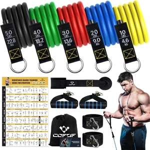 Resistance Bands with Handles for Women, 5 Level Exercise Bands Resistance Bands with Handles for Women, 5 Level Exercise Bands