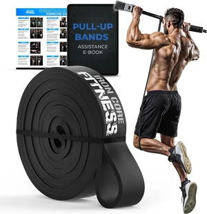 Pull Up Assistance Resistance Bands - Long Loop Power Bands for Men and Women - Strength Power Flexibility Training at Home & Gym - Ebooks & Workout Chart Included by Iron Core Fitness Pull Up Assistance Resistance Bands - Long Loop Power Bands for Men and Women - Strength Power Flexibility Training at Home & Gym - Ebooks & Workout Chart Included by Iron Core Fitness