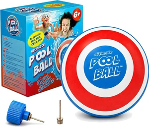 Activ Life Ultimate Pool Ball - Water-Fillable Underwater Ball - Passing, Dribbling & Diving - Fun Swimming Pool Toys for Kids & Adults - Summer Gifts & Beach Games for Family - Blue/Red, 6" Activ Life Ultimate Pool Ball - Water-Fillable Underwater Ball - Passing, Dribbling & Diving - Fun Swimming Pool Toys for Kids & Adults - Summer Gifts & Beach Games for Family - Blue/Red, 6"