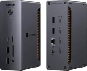 UGREEN 13-in-1 Thunderbolt 5 Docking Station, 120Gbps Max Transfer, Single 8K@60Hz, Dual 6K@60Hz Display, 140W Power Charging Revodok Max 2131 with 2.5GbE, SD/TF 4.0 (Includes US/EU/UK Power Adapter) UGREEN 13-in-1 Thunderbolt 5 Docking Station, 120Gbps Max Transfer, Single 8K@60Hz, Dual 6K@60Hz Display, 140W Power Charging Revodok Max 2131 with 2.5GbE, SD/TF 4.0 (Includes US/EU/UK Power Adapter)