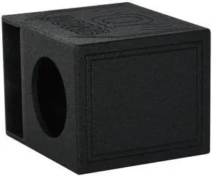 QBomb QBOMB10HP Single 10" Vented Port Subwoofer Box w/Bedliner Spray QBomb QBOMB10HP Single 10" Vented Port Subwoofer Box w/Bedliner Spray