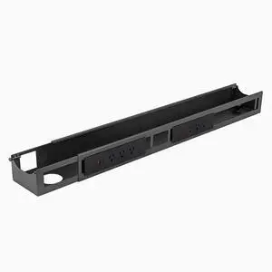 6 Plugs Power Rail Thermal Overload Protection Desk Power Strip with USB Ports, Mountable Under Desk Cable Organizer Space Gray 6 Plugs Power Rail Thermal Overload Protection Desk Power Strip with USB Ports, Mountable Under Desk Cable Organizer Space Gray
