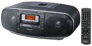 RX-D55GC-K Boombox - High Power Portable Stereo AM/FM Radio, MP3 CD, Tape Recorder with USB & Music Port Sound with 2-Way 4-Speaker (Black) RX-D55GC-K Boombox - High Power Portable Stereo AM/FM Radio, MP3 CD, Tape Recorder with USB & Music Port Sound with 2-Way 4-Speaker (Black)