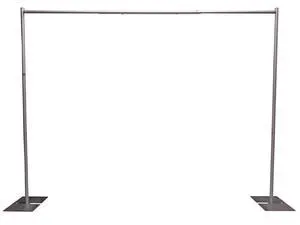 8 Foot Tall Fixed Height Portable Pipe and Drape Backdrop Kit 8ft x 10ft (No Drapes) 8 Foot Tall Fixed Height Portable Pipe and Drape Backdrop Kit 8ft x 10ft (No Drapes)