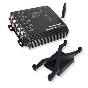 SixTen Black 10Ch Bluetooth DSP 4V 96kHz w Floating Mount Bracket SixTen Black 10Ch Bluetooth DSP 4V 96kHz w Floating Mount Bracket