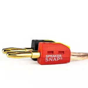 Fast & Secure Banana Plugs - Gold Plated, 12-24 AWG, 2-100 Pieces for Home Theaters, Speaker Wire, Wall Plates and Receivers Fast & Secure Banana Plugs - Gold Plated, 12-24 AWG, 2-100 Pieces for Home Theaters, Speaker Wire, Wall Plates and Receivers