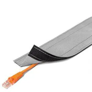 4" Wide Dura Race Carpet Cord Cover Cable Protector Hook and Loop Wire Concealer - 100 Feet - Gray 4" Wide Dura Race Carpet Cord Cover Cable Protector Hook and Loop Wire Concealer - 100 Feet - Gray