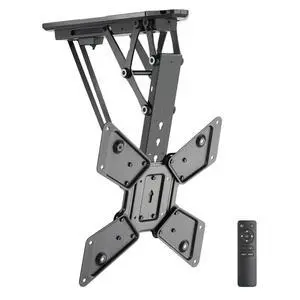 Mount-It Motorized Ceiling TV Mount With Remote, Electric Flip Down Pitched Roof Mount Fits 32, 37, 40, 47, 50 and 55 Inch Flat Screen TVs and Monitors, black Mount-It Motorized Ceiling TV Mount With Remote, Electric Flip Down Pitched Roof Mount Fits 32, 37, 40, 47, 50 and 55 Inch Flat Screen TVs and Monitors, black