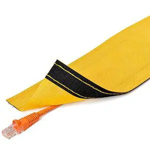 3" Wide Dura Race Carpet Cord Cover Cable Protector Hook and Loop Wire Concealer - 100 Feet - Yellow 3" Wide Dura Race Carpet Cord Cover Cable Protector Hook and Loop Wire Concealer - 100 Feet - Yellow