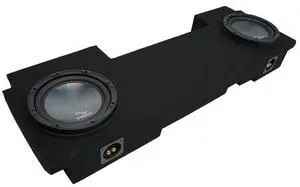 Compatible with 2002-13 Chevy Silverado HD Crew Truck HA-R124 Dual 12" Loaded Sub Box Enclosure Compatible with 2002-13 Chevy Silverado HD Crew Truck HA-R124 Dual 12" Loaded Sub Box Enclosure
