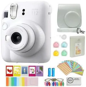 INSTAX Mini 12 Instant Film Camera Bundled with Instax Accessory Bundle + Cleaning Cloth (8 Items) INSTAX Mini 12 Instant Film Camera Bundled with Instax Accessory Bundle + Cleaning Cloth (8 Items)