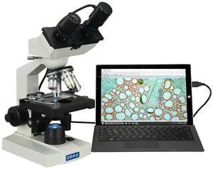 40X-2500X Lab Binocular Compound LED Microscope with Double Layer Mechanical Stage and Digital Camera M82EZ-C02 40X-2500X Lab Binocular Compound LED Microscope with Double Layer Mechanical Stage and Digital Camera M82EZ-C02