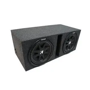 43C124-N Bundle with Universal Car Stereo Vented Port Dual 12" Comp C12 Sub Box Enclosure - Final 2 Ohm 43C124-N Bundle with Universal Car Stereo Vented Port Dual 12" Comp C12 Sub Box Enclosure - Final 2 Ohm