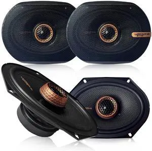4X WZ68PTi 6x8-Inch Super Coaxial Speaker Pair, 4 Ohm, 960W Max, 320W RMS, 92dB Sensitivity, Ferrite Woofer & PEI Dome Tweeter for Pro Car Audio 4X WZ68PTi 6x8-Inch Super Coaxial Speaker Pair, 4 Ohm, 960W Max, 320W RMS, 92dB Sensitivity, Ferrite Woofer & PEI Dome Tweeter for Pro Car Audio