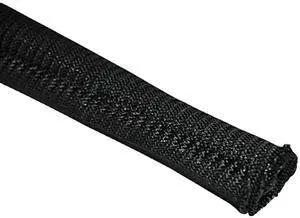 1.5" Gator Sleeve Braided Wrap Around Sleeving Wire Protection Cable Flexible Side Entry Conduit - 100 Feet - Black 1.5" Gator Sleeve Braided Wrap Around Sleeving Wire Protection Cable Flexible Side Entry Conduit - 100 Feet - Black