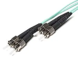 OM3 ST ST Plenum Duplex Fiber Optic Cable 10G Multimode 50/125-150 Meter | Length Options: 0.5M-300M OM3 ST ST Plenum Duplex Fiber Optic Cable 10G Multimode 50/125-150 Meter | Length Options: 0.5M-300M