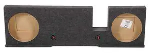 REC37 Dual 12" Subwoofer Box Enclosure for 2004-2008 Ford F150 Extended Cab/SuperCrew, 5/8" MDF, Charcoal Carpet, Underseat Downfire Design REC37 Dual 12" Subwoofer Box Enclosure for 2004-2008 Ford F150 Extended Cab/SuperCrew, 5/8" MDF, Charcoal Carpet, Underseat Downfire Design