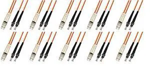 3 Meter Multimode Duplex Fiber Optic Cable (62.5/125) - LC to ST - Orange - 10 Pack 3 Meter Multimode Duplex Fiber Optic Cable (62.5/125) - LC to ST - Orange - 10 Pack
