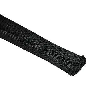 3/4" Gator Sleeve Braided Wrap Around Sleeving Wire Protection Cable Flexible Side Entry Conduit - 100 Feet - Black 3/4" Gator Sleeve Braided Wrap Around Sleeving Wire Protection Cable Flexible Side Entry Conduit - 100 Feet - Black