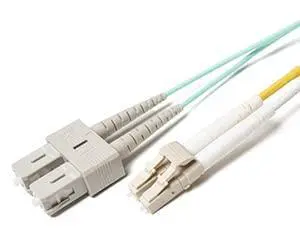 LC SC OM3 Plenum Fiber Optic Patch Cable Flame-Rated OFNP Corning Glass | 80.0m (262.5ft) | Fire-Safe for Ceiling Runs, Office Racks, Air-Handling Spaces | Length Options: 0.5M-300M LC SC OM3 Plenum Fiber Optic Patch Cable Flame-Rated OFNP Corning Glass | 80.0m (262.5ft) | Fire-Safe for Ceiling Runs, Office Racks, Air-Handling Spaces | Length Options: 0.5M-300M