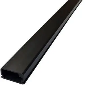 (MED1) Medium Latching Surface Cable Raceway Wall Wire Concealer and Cord Manager - (20 x 7.5FT Sticks = 150 Feet) - Black (MED1) Medium Latching Surface Cable Raceway Wall Wire Concealer and Cord Manager - (20 x 7.5FT Sticks = 150 Feet) - Black