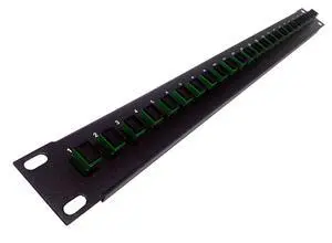24 Port SC Fiber Patch Panel APC Singlemode (Green Couplers) (Loaded 1u) 19" 24 Port SC Fiber Patch Panel APC Singlemode (Green Couplers) (Loaded 1u) 19"