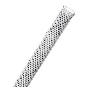 2" Flame Retardant PET Expandable Braided Sleeving Flexible Cable Protection Sleeve - 50 Feet - White 2" Flame Retardant PET Expandable Braided Sleeving Flexible Cable Protection Sleeve - 50 Feet - White