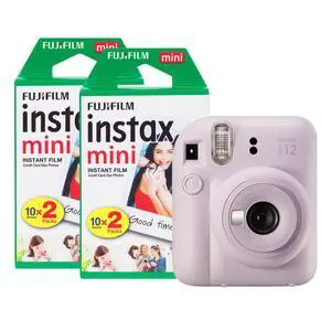 Fujifilm Mini 12 Instant Camera with 40 Shot Film Pack - Lilac Purple Fujifilm Mini 12 Instant Camera with 40 Shot Film Pack - Lilac Purple