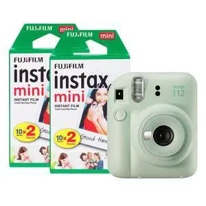 Fujifilm Mini 12 Instant Camera with 40 Shot Film Pack - Mint Green Fujifilm Mini 12 Instant Camera with 40 Shot Film Pack - Mint Green