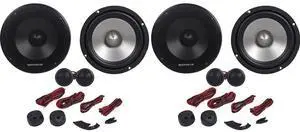 RVL6KIT 6.5" 4-Ohm Component Car Audio Speakers, 400W RMS / 800W Peak per Pair, Aluminum Cone Mid-Bass, Silk Dome Tweeters, 2-Pair, 1600W Total RVL6KIT 6.5" 4-Ohm Component Car Audio Speakers, 400W RMS / 800W Peak per Pair, Aluminum Cone Mid-Bass, Silk Dome Tweeters, 2-Pair, 1600W Total