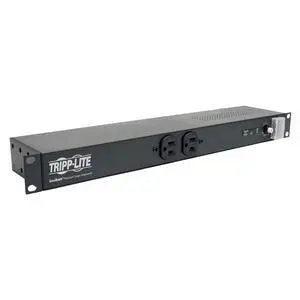 12-Outlet Rackmount PDU Isobar Surge Protector Power Strip, 20A, 3840 Joules, 15ft Cord with 5-20P Plug, 1U Rack-Mount, Manufacturer's & $25,000 Insurance (IBAR12-20ULTRA) 12-Outlet Rackmount PDU Isobar Surge Protector Power Strip, 20A, 3840 Joules, 15ft Cord with 5-20P Plug, 1U Rack-Mount, Manufacturer's & $25,000 Insurance (IBAR12-20ULTRA)