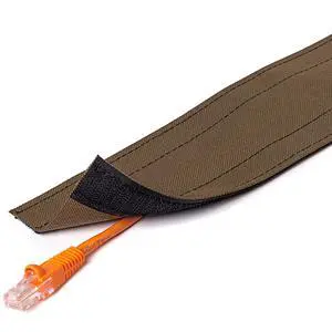 5" Wide Dura Race Carpet Cord Cover Cable Protector Hook and Loop Wire Concealer - 15 Feet - Brown 5" Wide Dura Race Carpet Cord Cover Cable Protector Hook and Loop Wire Concealer - 15 Feet - Brown