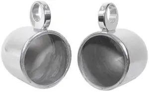 Pair MAC80S 7.7" Polished Silver Aluminum Wakeboard Tower Speaker Enclosures, Waterproof, Marinized, Universal Fit, High-Efficiency Airspace, for Marine Audio Enthusiasts Pair MAC80S 7.7" Polished Silver Aluminum Wakeboard Tower Speaker Enclosures, Waterproof, Marinized, Universal Fit, High-Efficiency Airspace, for Marine Audio Enthusiasts