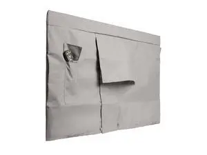 Outdoor Full TV Cover Heavy-Duty Polyester All-Weather Protection for Mounted & Freestanding TVs, Fleece Lined, Rip-Resistant, Touch Fasteners, Remote Pocket, 80-86 Inches, Ripstop Grey Outdoor Full TV Cover Heavy-Duty Polyester All-Weather Protection for Mounted & Freestanding TVs, Fleece Lined, Rip-Resistant, Touch Fasteners, Remote Pocket, 80-86 Inches, Ripstop Grey