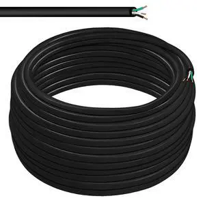 16/3 SJOOW 300V Cable 16 Gauge (16 AWG) Portable Power Cable with 3 Conductors Fully Annealed Stranded Bare Copper Wires Water & Oil Resistant for Heavy Duty Industrial Use USA Made (100ft) 16/3 SJOOW 300V Cable 16 Gauge (16 AWG) Portable Power Cable with 3 Conductors Fully Annealed Stranded Bare Copper Wires Water & Oil Resistant for Heavy Duty Industrial Use USA Made (100ft)