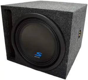 Alpine Type S Bundle Compatible with Universal Car S-W12D4 Single 12" Slotted S Port Loaded Sub Box Enclosure - Final 2 Ohm Alpine Type S Bundle Compatible with Universal Car S-W12D4 Single 12" Slotted S Port Loaded Sub Box Enclosure - Final 2 Ohm