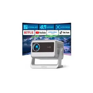 Officially-Licensed APP & 2000 ANSI 4K Smart Projector with WiFi and Bluetooth, Auto Focus Portable Outdoor Projector, Movie Home Theater Proyector Adjustable Stand(Grey) Officially-Licensed APP & 2000 ANSI 4K Smart Projector with WiFi and Bluetooth, Auto Focus Portable Outdoor Projector, Movie Home Theater Proyector Adjustable Stand(Grey)