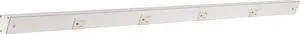 Task Lighting APT Angled Power Strip 36 inch, 4 Receptacles, White Task Lighting APT Angled Power Strip 36 inch, 4 Receptacles, White