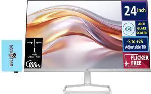 24" 100Hz 300 nits IPS FHD (1920x1080) Monitor (Replaces M24f) w/Docztorm Hub USB Port Expander, Flicker-Free, Adjustable Tilt, 1x HDMI 1.4, 1x VGA, Black/Silver (2026 Latest Model) 24" 100Hz 300 nits IPS FHD (1920x1080) Monitor (Replaces M24f) w/Docztorm Hub USB Port Expander, Flicker-Free, Adjustable Tilt, 1x HDMI 1.4, 1x VGA, Black/Silver (2026 Latest Model)