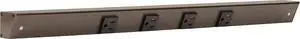 Task APT Angled Power Strip 24 inch, 4 Receptacles, Bronze Task APT Angled Power Strip 24 inch, 4 Receptacles, Bronze