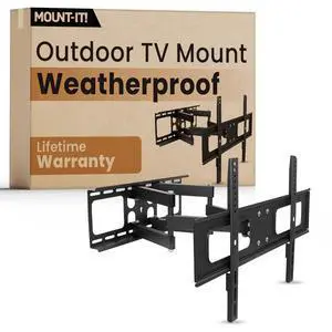 Outdoor TV Mount Weatherproof, Anti-Rust Anti-Corrosion Outside TV Bracket for Patio, Gazebo and Exterior, Fits 37-80", Heavy Duty Dual Full Motion Arms, VESA Up to 600x400mm, 110 Lbs Limit Outdoor TV Mount Weatherproof, Anti-Rust Anti-Corrosion Outside TV Bracket for Patio, Gazebo and Exterior, Fits 37-80", Heavy Duty Dual Full Motion Arms, VESA Up to 600x400mm, 110 Lbs Limit