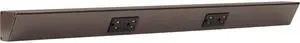 Task Lighting TR Series Angle Power Strip, 30 inch, 2 Dual Receptacles, Bronze Task Lighting TR Series Angle Power Strip, 30 inch, 2 Dual Receptacles, Bronze