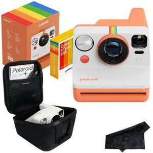 Polaroid Now 3rd Generation i-Type Instant Film Camera with 16 Color Film Photos, Coral, with Signature Series Case Bundle Polaroid Now 3rd Generation i-Type Instant Film Camera with 16 Color Film Photos, Coral, with Signature Series Case Bundle