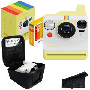 Polaroid Now 3rd Generation i-Type Instant Film Camera with 16 Color Film Photos, Yellow, with Signature Series Case Bundle Polaroid Now 3rd Generation i-Type Instant Film Camera with 16 Color Film Photos, Yellow, with Signature Series Case Bundle